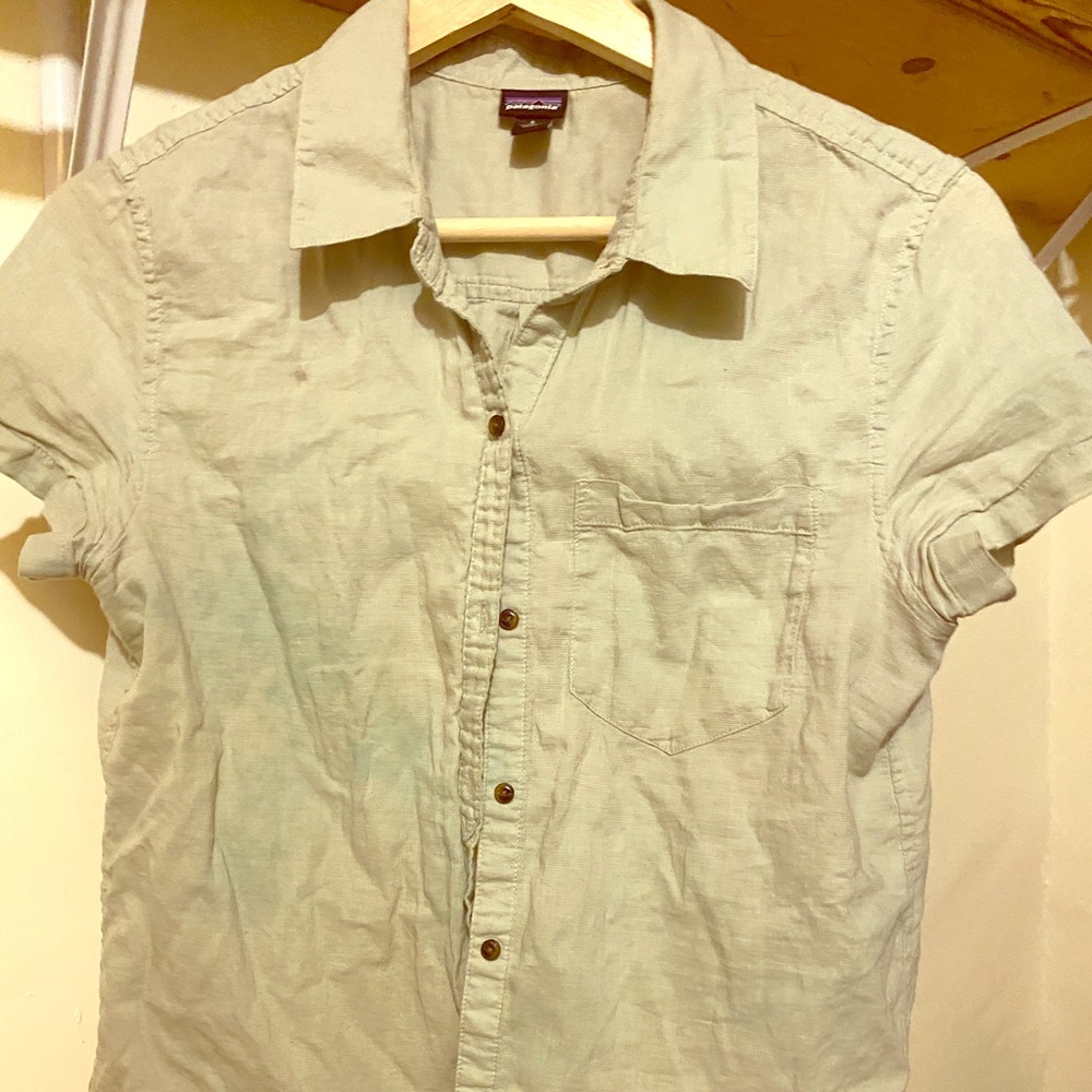 Patagonia hemp button down shirt